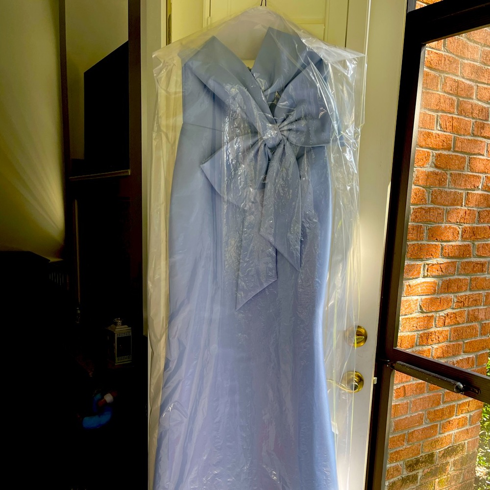 Light blue evening gown